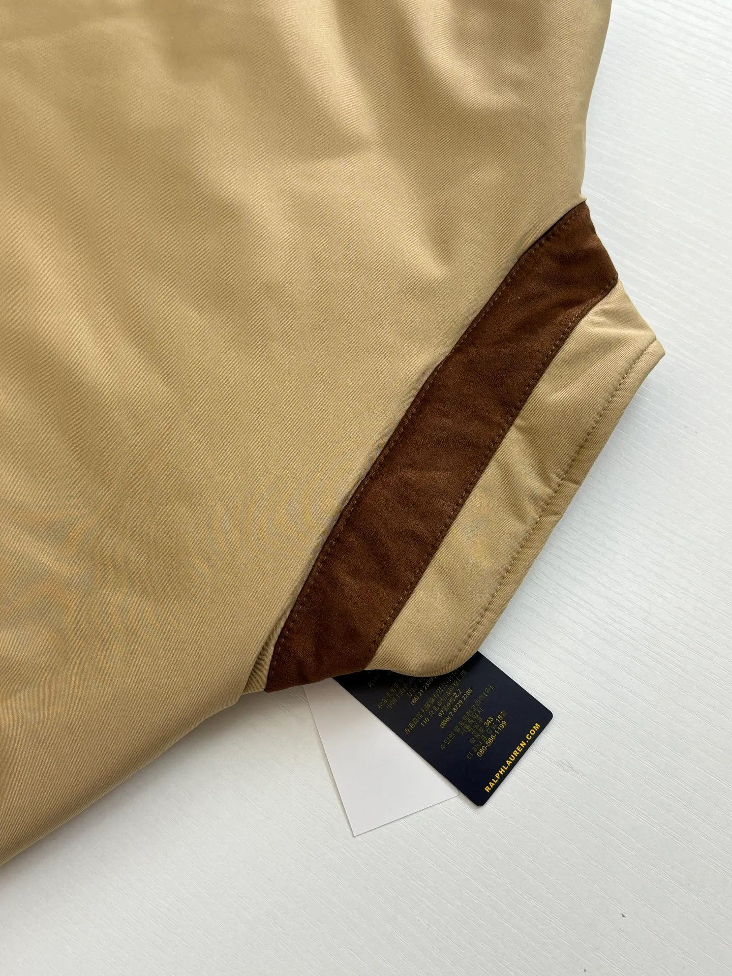 P570 Ralph Laure*/Ralph Lauren FW25 Polo gabardine down sleeveless zipper vest jacket Size: S/M/L/XL